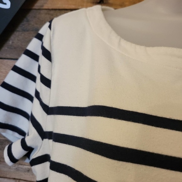 Loft women's causal blue and white stripped dress size medium - Picture 3 of 9